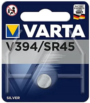 The image shows the packaging of VARTA Silver Oxide watch batteries.