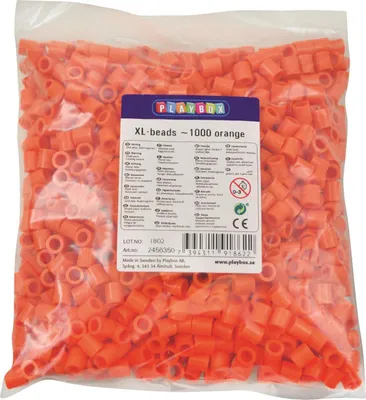 Produktbild von Playbox XL-Perlen 1000 Stück orange