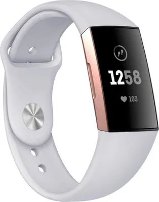 Produktbild von BStrap Silicone (Large) Armband für Fitbit Charge 3 / 4, gray