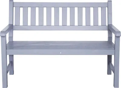 Obrázek produktu pro Zahradní lavička, parková lavička SenS-Line garden furniture 125 x 70 x 90 cm dřevo šedá