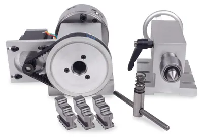 Produktbild von CNC Spannfutter- und Drehachsen-Kit, hochpräzise, langlebige Metallkonstruktion, K11-100mm