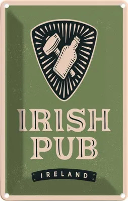 Produktbild von vianmo Blechschild 30x20 cm Ireland Irish pub