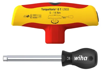 Immagine prodotto di Wiha 43177, Chiave dinamometrica a fascio, Nm, meccanica, 5 - 14 Nm, 6%, rosso, giallo
