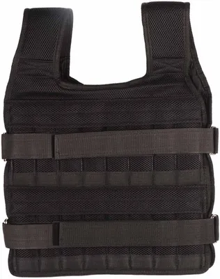 Image de Gilet lesté - Gilet de fitness - Entraînement de musculation - Poids réglable - 15 kg - Noir