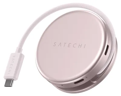 Produktbild von Satechi, Hub Multiport 5-in-1 USB-C auf HDMI / USB-A / 2 USB-C / SD-Karte Modell OntheGo, Rosa