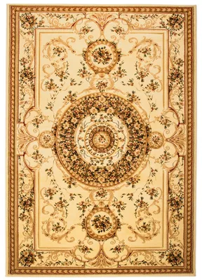 Immagine prodotto di Tappeto soggiorno camera da letto design a pelo corto motivo classico floreale crema beige ÖKOTEX 250 x 350 cm