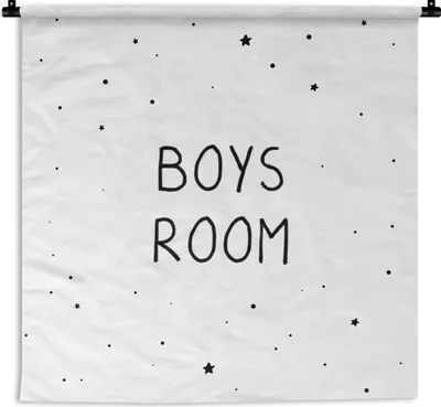 Produktbild von MuchoWow® Wandteppich Wandbehang Zitate - Jungenzimmer - Sprichwörter - Jungen - Kind 120x120 cm Tapisserie Dekoration Wandtuch - Modern - Baumwollgewebe