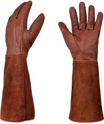 Produktbild von Rosenhandschuhe Gartenhandschuhe lange Stulpe Stachelschutz Dornenschutz M 42cm