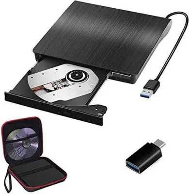 Obrázok produktu pre Prenosný DVD prehrávač pre notebook v čiernej farbe