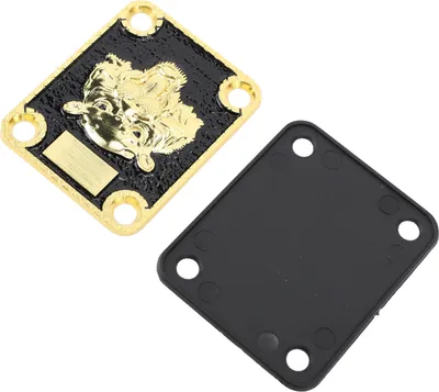 Zdjęcie produktu dla Płyta szyjki gitary elektrycznej, płyta szyjki gitary elektrycznej, płyta szyjki gitary, metalowa płyta szyjki gitary, 4-otworowa płyta szyjki gitary, części do gitary elektrycznej