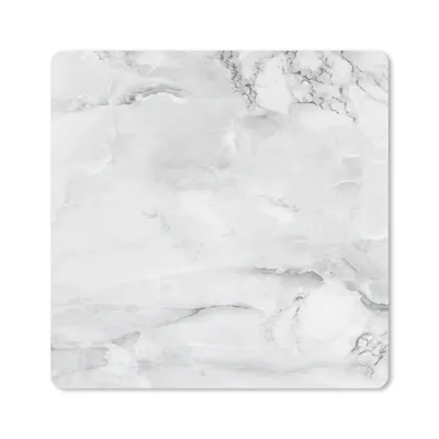 Produktbild von MuchoWow® Mauspad Mousepad Marmor - Grau - Luxus 20x20 cm - Mousepads - Maus Mat - Pad - Mausunterlage - Desk Mat - Bureauartikeln