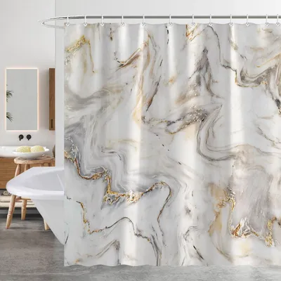 Immagine prodotto di Tenda da doccia antimuffa, 180x200 cm, con 12 ganci