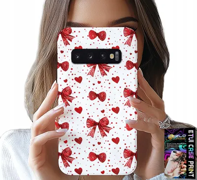 Produktbild von Fall Für Samsung Galaxy S10 - Rote Bänder Schleife Mode-Designs