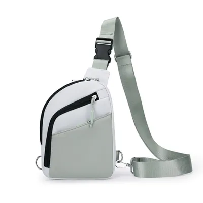 Produktbild von Anti-Diebstahl Brusttasche Herren Damen Sling Bag, Schultertasche mit RFID Schutz, Grün