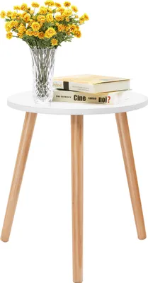 Image de Costway Costway Table basse Table d'appoint Table de cuisine Table de chevet Bois Bois blanc