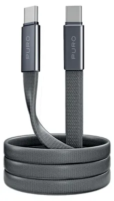 Immagine prodotto di PURO Cavo Slim In Tessuto Intrecciato, Da USB-C 2.0 A USB-C 2.0, 1M