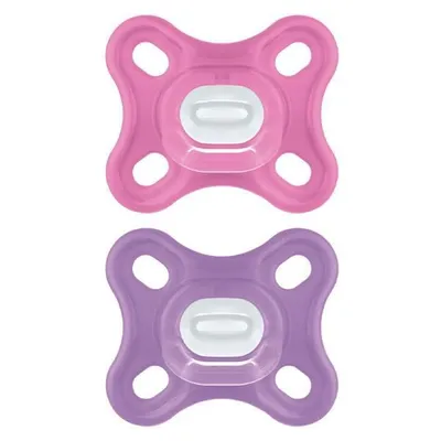 Produktbild von MAM Comfort Silikon Schnuller 2er Set 0 2 Monate Frühgeborene SchnullersetUpgrades