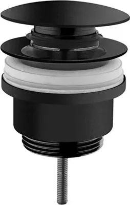 Produktbild von Universelles Push-Open-Ablaufventil in Mattschwarz | A4514936WTC