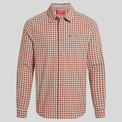 Produktbild von NosiLife Nuoro Check Long Sleeved Shirt Men M rot - red beach check