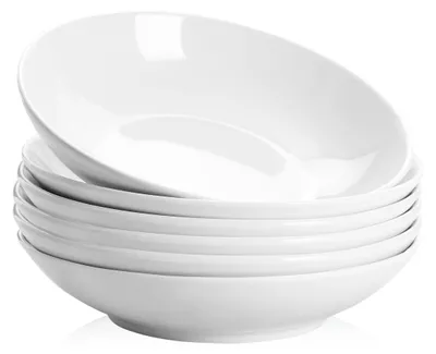 Productafbeelding van Solidchoice - Set van 6 Keramische Pastaborden van 17.5 cm