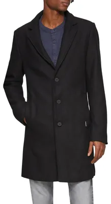 Obrázek produktu pro s.Oliver 2150184.9999.S, Muži, Dospělý, Regular fit, Knoflík, Vlna, Černá