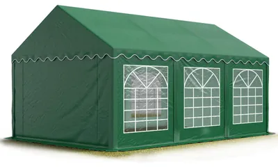Produktbild von TOOLPORT Partyzelt Festzelt 3x6 m Garten-Pavillon PVC Plane 700 N in dunkelgrün Wasserdicht