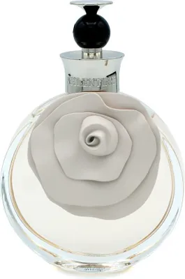 A close-up studio shot of a Valentino Valentina Eau de Parfum bottle.