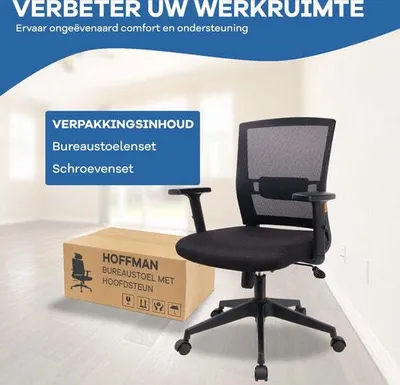 Produktbild von Hofmann Ergonomischer Bürostuhl - Verstellbarer Bürostuhl - Bürostühle für Erwachsene - Bürostuhl - Gaming Chair - Vollständig verstellbar