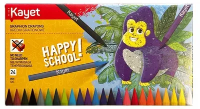 Produktbild von Kayet Grafionowe Buntstifte 24 Farben