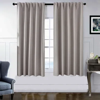 Produktbild von 2er Set Verdunkelungsvorhänge 100% Verdunkelung HxB 175x140 cm Taupe »BOSTON Dark« mit Multibandaufhängung, 2023600-2