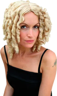 Produktbild von WIG ME UP Perücke BLOND Barock Korkenzieherlocken PW0048-KB88