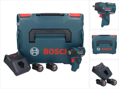 Immagine prodotto di Bosch GDS 12V-115 Avvitatore ad impulsi a batteria 12V in valigetta L-Boxx + 2x Batteria GBA 12V 3,0 Ah + Caricabatterie rapido GAL 1230 CV