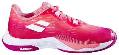 Image de Chaussures de badminton Babolat Shadow Tour 5, rose/rose vif/blanc 31S24472-5060, pointure : 36 EU