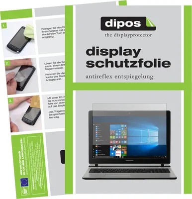 Produktbild von 2x Schutzfolie für Medion Akoya E6436 matt Displayschutzfolie Folie Display Schutz dipos
