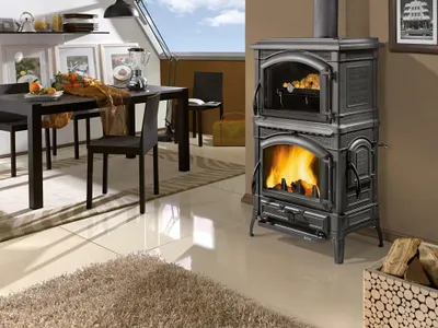 Produktbild von La Nordica Isotta Forno Evo, Freistehend, Anthrazit, Eisenguss, Brennholz, 278 m³, 87,7%