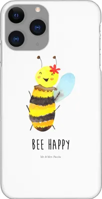 Produktbild von Mr. & Mrs. Panda Iphone 11 Pro Handyhülle Biene Happy - Weiß - Geschenk, Handy Case, Premium Kunststoff