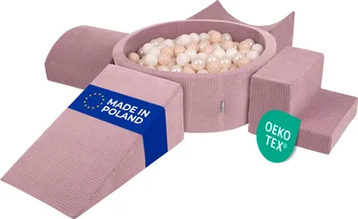 Produktbild von KiddyMoon Spielplatz Aus Schaumstoff Für Kinder mit Bälle Waschbare Bezug
