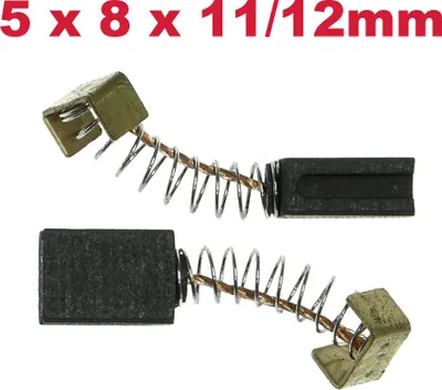 Produktbild von 2x Kohlebürsten Motorkohlen Schleifkohlen 5 x 8 x 11/12 mm passend für Einhell BPSL 750, BES 125, PS-G 710, BPS 600, E-PST 710 Stichsäge Schleifer