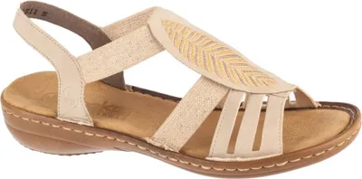 Produktbild von Rieker Sandalen Plat  Sandalen Plat - Beige - Maat 36