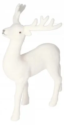 Image de RENIFER, figurine en velours, 21 cm, pour décoration de Noël
