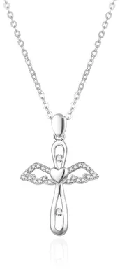 Produktbild von Silberne Halskette mit Anhä nger Angel AGT-N017W ( Kette, Anhä nger)