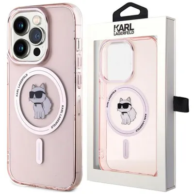 Zdjęcie produktu dla Etui Karl Lagerfeld Iml Choupette Magsafe Na Iphone 15 Pro Max - Różowe