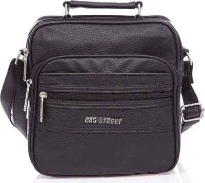Produktbild von Bag Street Herren Tasche Arbeitstasche Kunstleder Umhängetasche Schwarz