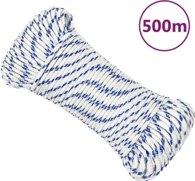 Produktbild von The Living Store Bootsseil Weiß 5 mm 500 m Polypropylen