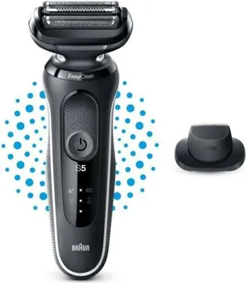 Produktbild von Braun Series 5 51-W1200s, Folienschaber, Schwarz, Weiß, AutoSense, Tasten, LED, Akku