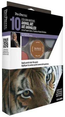 Pastellkreiden-Set, 10 Farben, Tierkunst, 30084