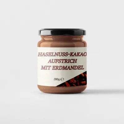 Produktbild von Mynatura Haselnuss Kakao Aufstrich mit Erdmandeln 280g Glas