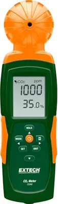 Produktbild von Extech Kohlendioxid-Messgerät CO240 0 bis 9999 ppm mit Temperaturmessfunktion, mit USB-Schnittstelle, mit Datenloggerfun (CO240)