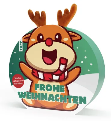 Produktbild von Bastelbox Weihnachten. Mit Anleitungen, Bastelmaterial und Mitmachbuch