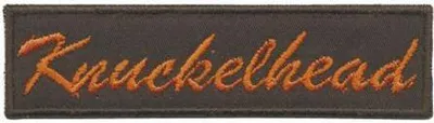 Produktbild von AUFNÄHER - Knuckelhead - 01936 - Gr. ca. 9 x 2cm - Patches Stick Applikation